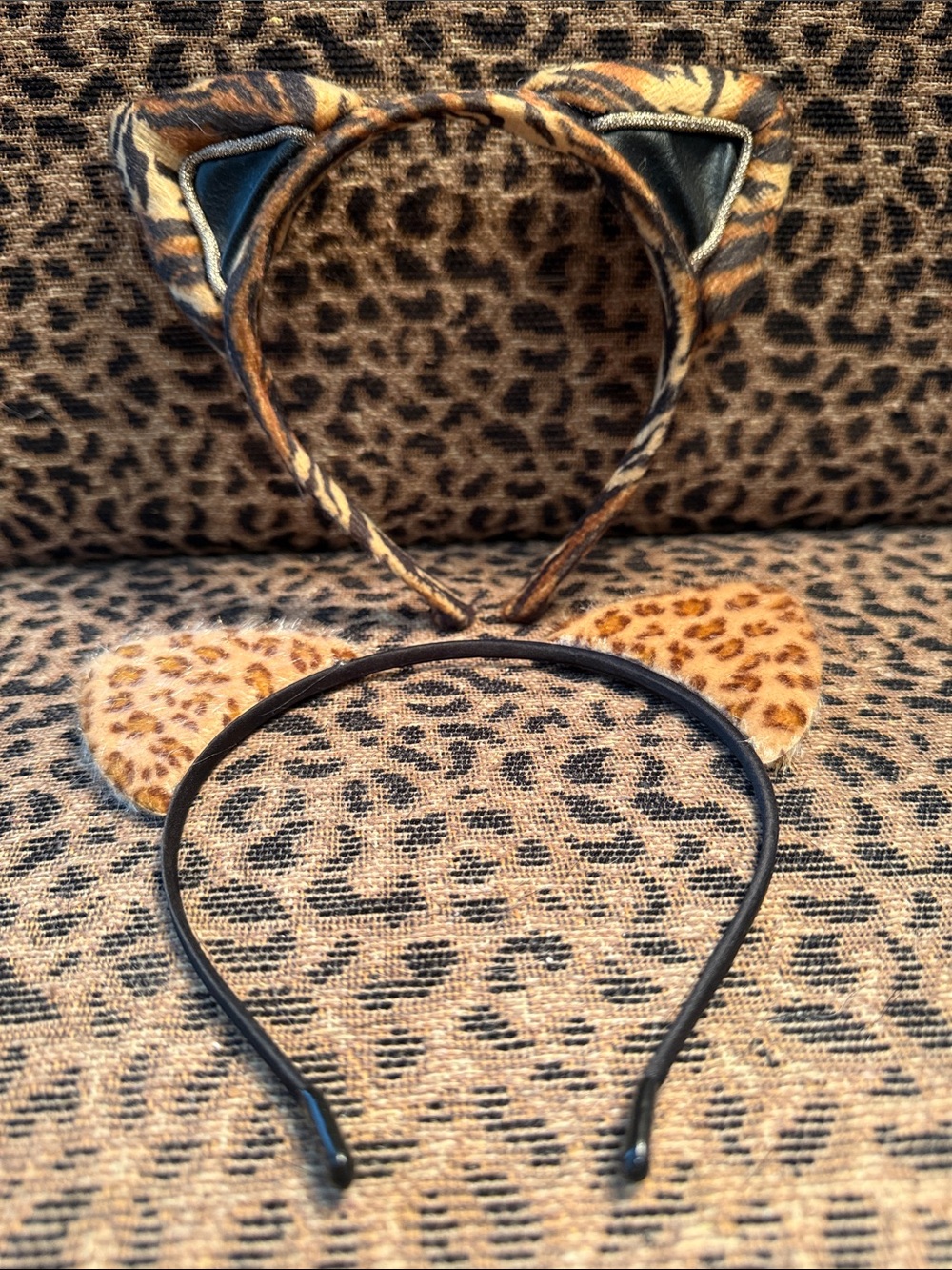 Leopard Print Cat Ear Headband - Women Accessories